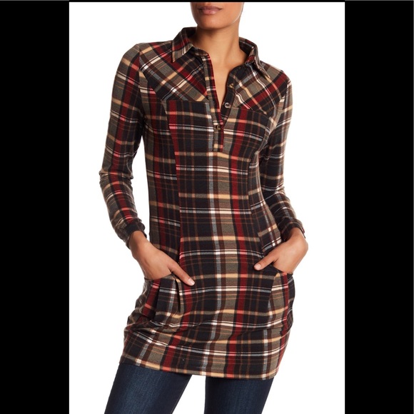 plaid sweater dresses
